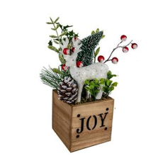 Christmas Wooden Box with Berry Tree